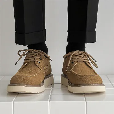 Premium Suede Leather Men's Retro Shoes